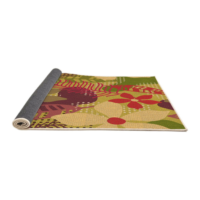 Thickness of Patterned Yellow Rug, pat1012org