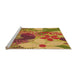 Sideview of Machine Washable Transitional Yellow Rug, wshpat1012org