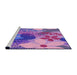 Sideview of Machine Washable Transitional Dark Orchid Purple Rug, wshpat1012pur