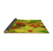 Thickness of Patterned Green Rug, pat1012yw