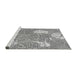 Sideview of Machine Washable Transitional Platinum Gray Rug, wshpat1014gry