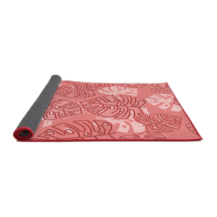 Sideview of Patterned Pastel Pink Rug, pat1014rd