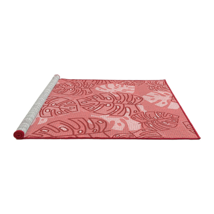 Sideview of Machine Washable Transitional Pastel Pink Rug, wshpat1014rd
