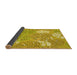 Square Patterned Yellow Rug, pat1014yw