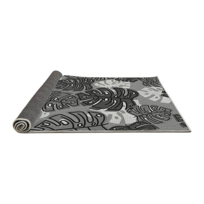Thickness of Patterned Dark Gray Rug, pat1015gry