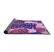 Thickness of Patterned Bright Purple Rug, pat1015pur