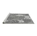 Sideview of Machine Washable Transitional Silver Gray Rug, wshpat1016gry