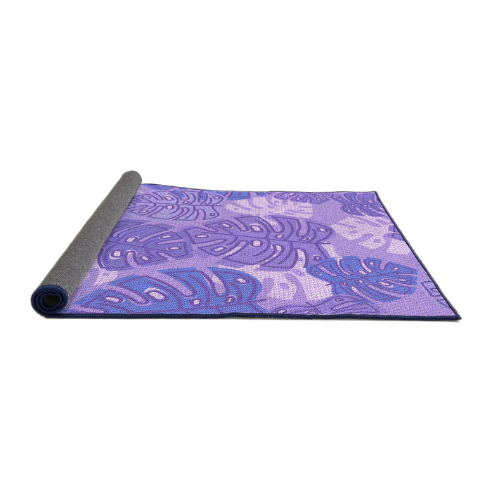 Thickness of Patterned Purple Rug, pat1016pur
