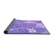 Thickness of Patterned Purple Rug, pat1016pur