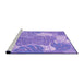 Sideview of Machine Washable Transitional Purple Rug, wshpat1016pur