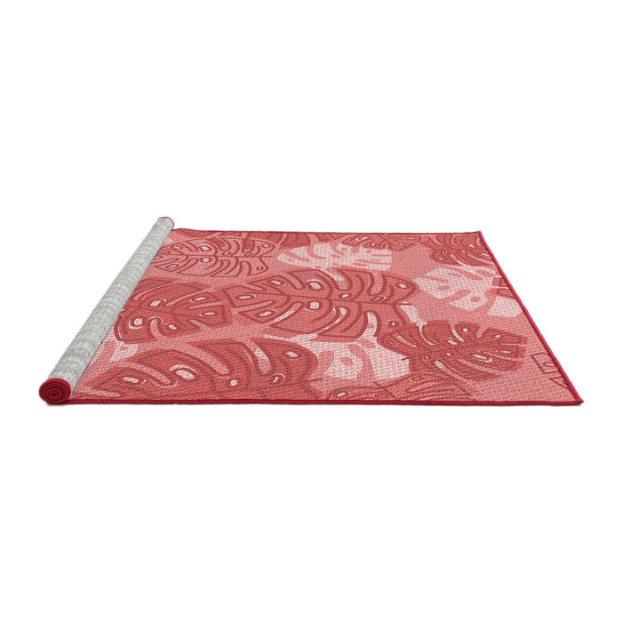 Sideview of Machine Washable Transitional Light Coral Pink Rug, wshpat1016rd