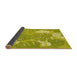 Thickness of Patterned Dark Yellow Green Rug, pat1016yw