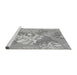 Sideview of Machine Washable Transitional Gray Rug, wshpat1017gry
