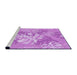 Sideview of Machine Washable Transitional Violet Purple Rug, wshpat1017pur