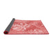 Thickness of Patterned Pastel Pink Rug, pat1017rd