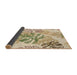 Thickness of Patterned Khaki Gold Rug, pat1018brn