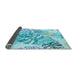 Thickness of Patterned Blue Rug, pat1018lblu