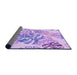 Thickness of Patterned Purple Rug, pat1018pur