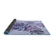 Thickness of Patterned Light Purple Rug, pat1019blu