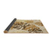 Thickness of Patterned Khaki Gold Rug, pat1019brn