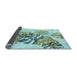 Thickness of Patterned Blue Rug, pat1019lblu