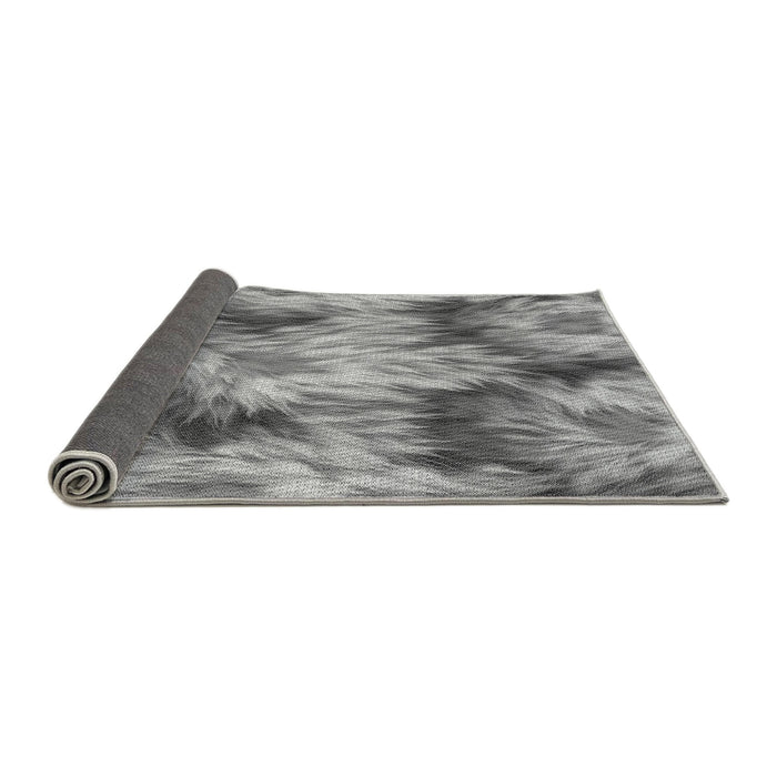 Thickness of Patterned Cloud Gray Rug, pat102gry