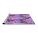 Sideview of Machine Washable Transitional Violet Purple Rug, wshpat102pur