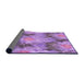 Thickness of Patterned Violet Purple Rug, pat102pur