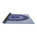 Thickness of Patterned Blue Rug, pat1020blu