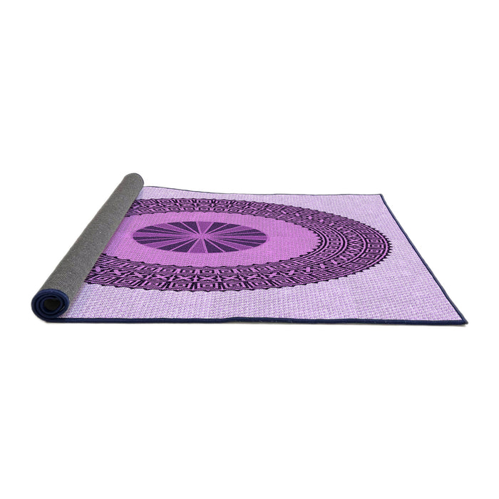 Thickness of Patterned Orchid Purple Rug, pat1020pur