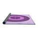 Thickness of Patterned Orchid Purple Rug, pat1020pur