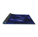 Thickness of Patterned Sapphire Blue Rug, pat1022blu