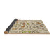 Thickness of Patterned Vanilla Gold Rug, pat1023brn