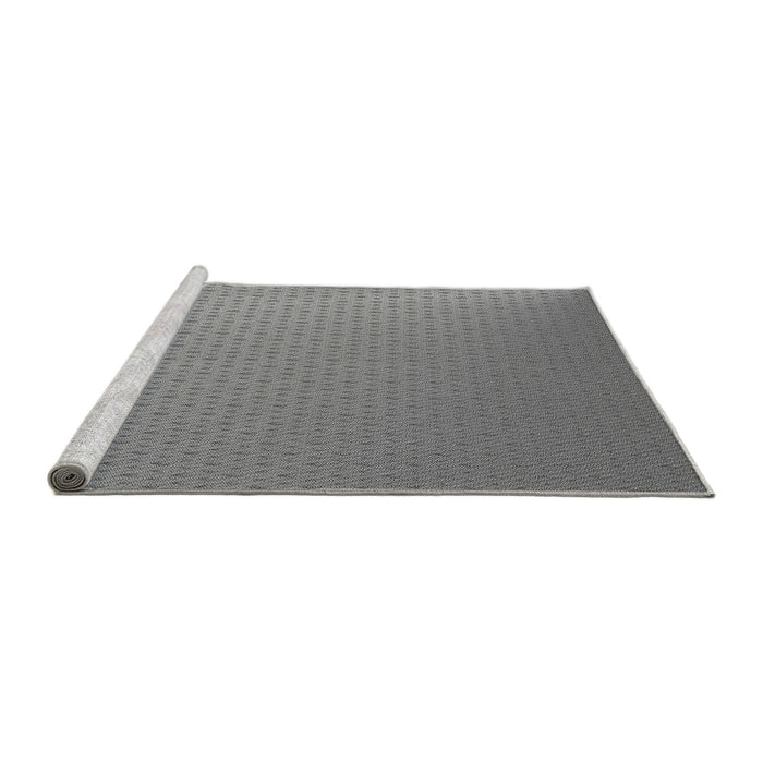 Sideview of Machine Washable Transitional Dark Gray Rug, wshpat1024gry