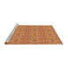 Sideview of Machine Washable Transitional Orange Rug, wshpat1025brn