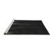 Sideview of Machine Washable Transitional Black Rug, wshpat1026gry