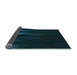 Thickness of Patterned Teal Green Rug, pat1026lblu