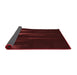 Thickness of Patterned Dark Scarlet Red Rug, pat1026rd