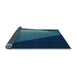 Thickness of Patterned Blue Ivy Blue Rug, pat1027lblu