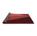 Thickness of Patterned Maroon Red Rug, pat1027rd