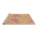 Sideview of Machine Washable Transitional Orange Rug, wshpat1028brn