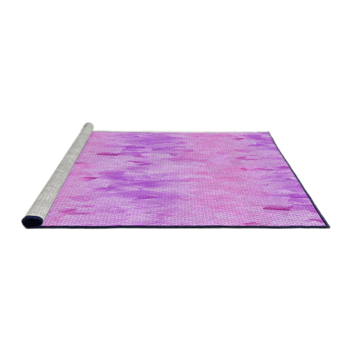 Sideview of Machine Washable Transitional Violet Purple Rug, wshpat1028pur