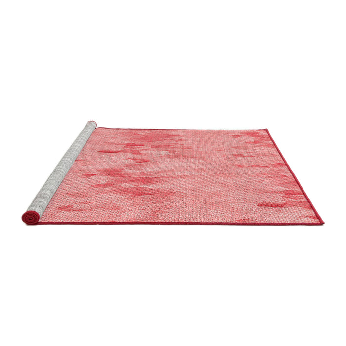 Sideview of Machine Washable Transitional Pastel Pink Rug, wshpat1028rd