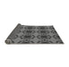 Thickness of Patterned Gunmetal Gray Rug, pat1029gry