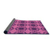 Thickness of Patterned Crimson Purple Rug, pat1029pur