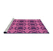 Sideview of Machine Washable Transitional Crimson Purple Rug, wshpat1029pur