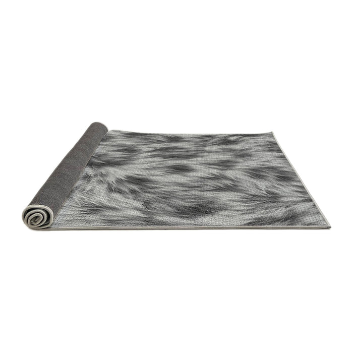 Thickness of Patterned Cloud Gray Rug, pat103gry