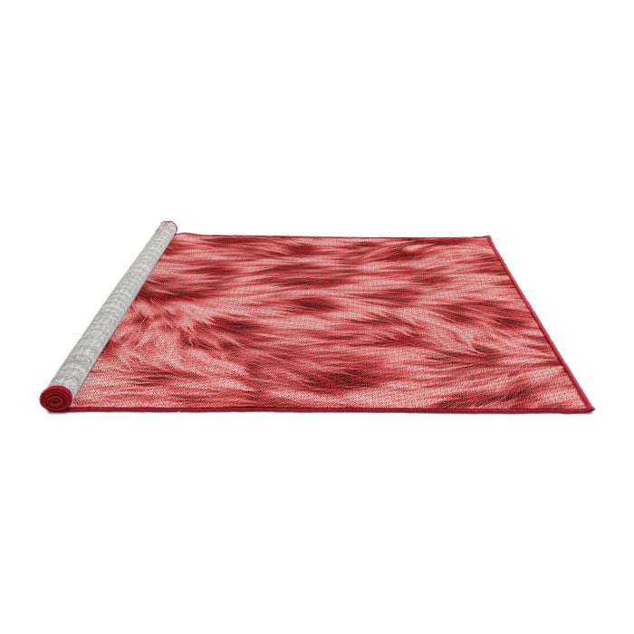 Machine Washable Transitional Red Rug in a Bedroom, wshpat103rd