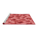 Machine Washable Transitional Red Rug in a Bedroom, wshpat103rd