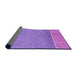 Thickness of Patterned Purple Rug, pat1030pur